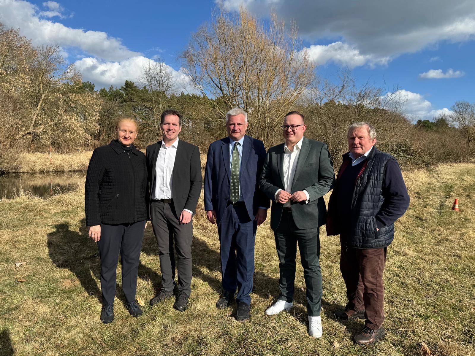 v.l.: Anna Kossatz-Kosel, Michael Rabes, Knut Abraham, Julian Br�ning und Hans-Joachim Pschuskel